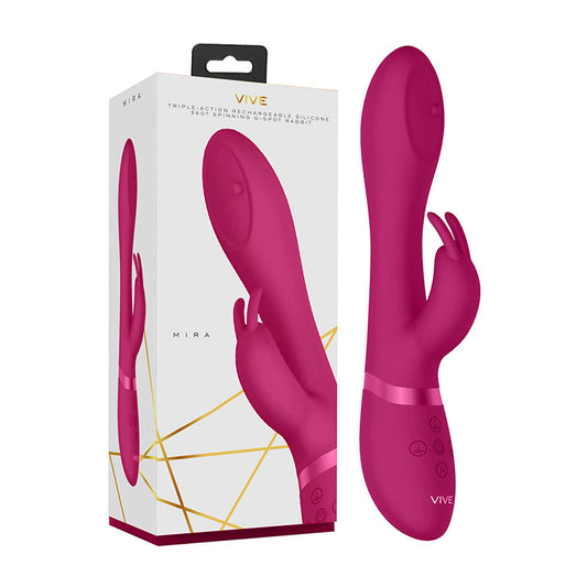 Vive Mira - Pink 21.5 cm USB Rechargeable Rabbit Vibrator