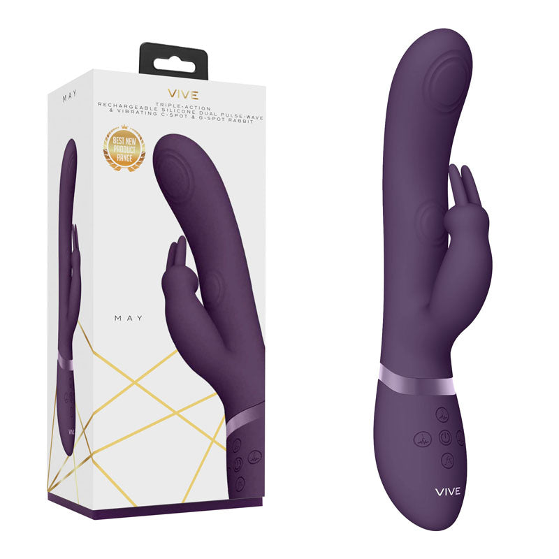 Vive May - Purple - Purple 22 cm USB Rechargeable Rabbit Vibrator
