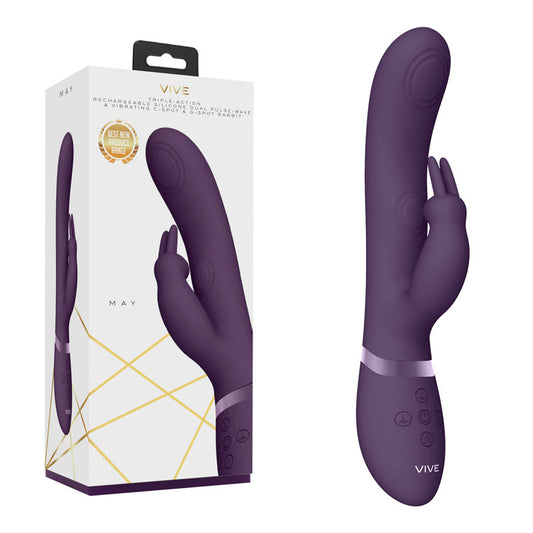 Vive May - Purple - Purple 22 cm USB Rechargeable Rabbit Vibrator