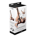 WhipSmart Diamond Deluxe Sex Sling with Ankle Restraints - Black Sling and Restraints