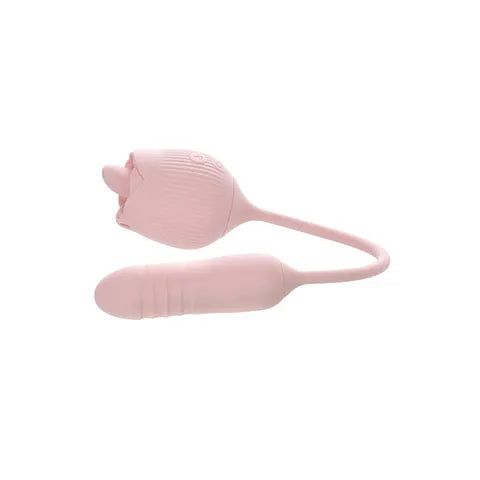 Adam & Eve THRUST & TICKLE Rose Vibrator