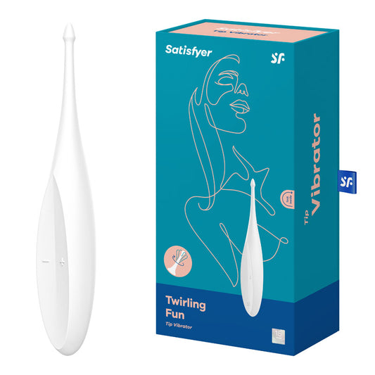 Satisfyer Twirling Fun - White USB Rechargeable Point Clitoral Stimulator