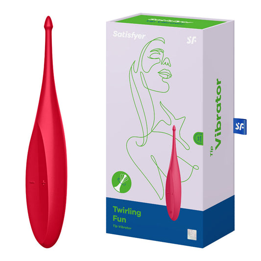 Satisfyer Twirling Fun - Red USB Rechargeable Point Clitoral Stimulator
