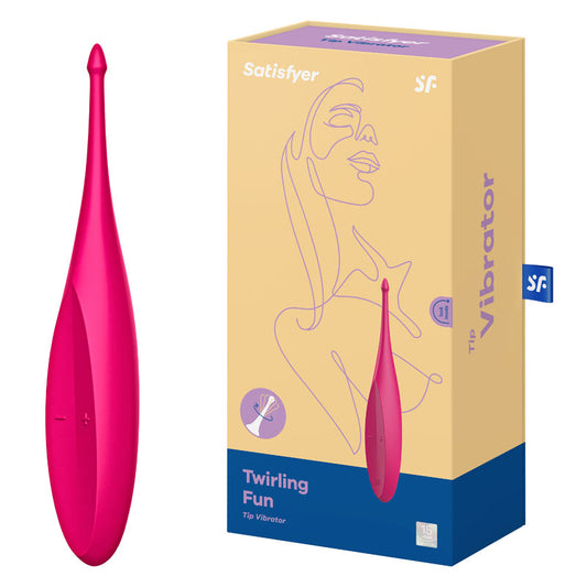Satisfyer Twirling Fun - Magenta USB Rechargeable Point Clitoral Stimulator