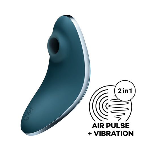Satisfyer Vulva Lover 1 - Blue - Blue USB Rechargeable Air Pulse Clitoral Stimulator