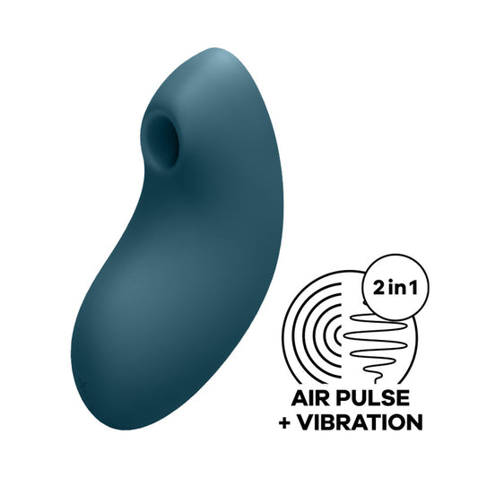 Satisfyer Vulva Lover 2 - Blue - Blue USB Rechargeable Air Pulse Clitoral Stimulator