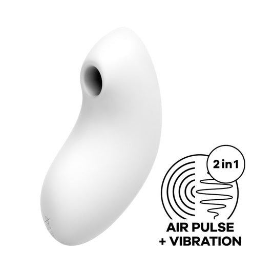 Satisfyer Vulva Lover 2 - White - White USB Rechargeable Air Pulse Clitoral Stimulator