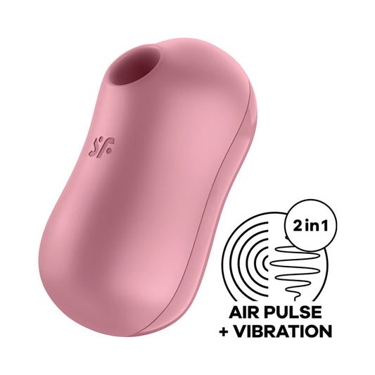 Satisfyer Cotton Candy - Light Red - Light Red USB Rechargeable Air Pulsation Stimulator