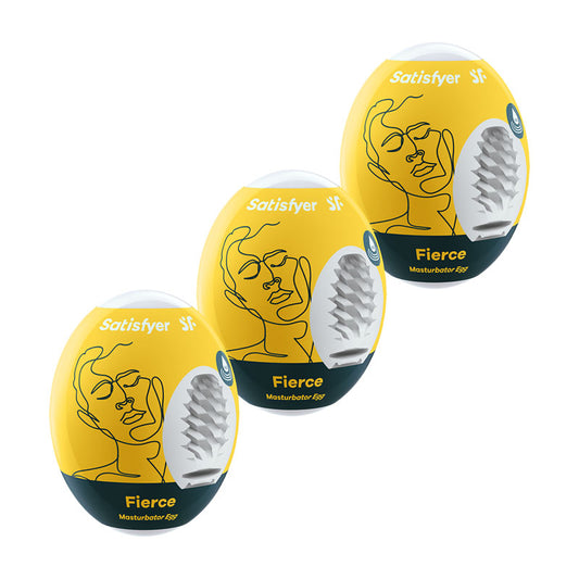 Satisfyer Masturbator Eggs - Fierce 3 Pack - Set of 3 Stroker Sleeves