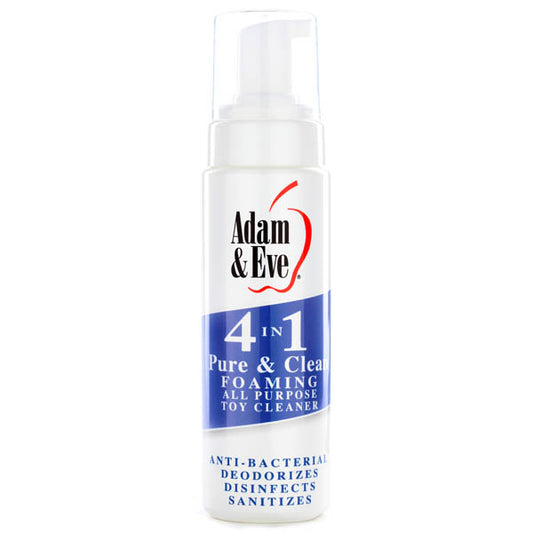 Adam & Eve 4 In 1 Pure & Clean - Foaming All Purpose Toy Cleaner - 237 ml Bottle