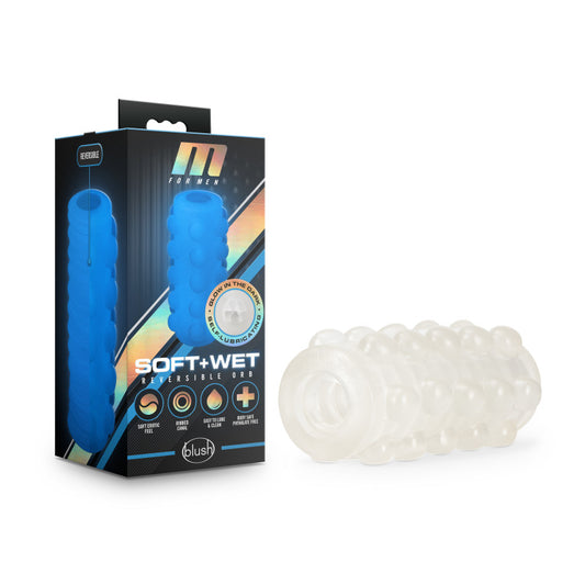 M for Men Soft & Wet - Reversible Orb - Glow In Dark Stroker Sleeve