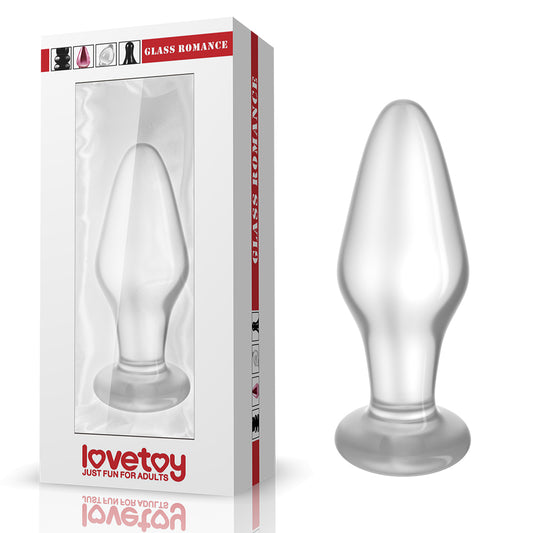 Glass Romance 4.3'' Butt Plug - Clear 10.9 cm Butt Plug