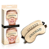 The 9's Reversible XOXO/ZZZ Satin Blindfold - Padded Reversible Blindfold