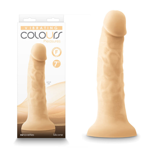 Colours Pleasures - 7'' Vibrating Dong - Flesh 20.7 cm USB Rechargeable Vibrating Dong