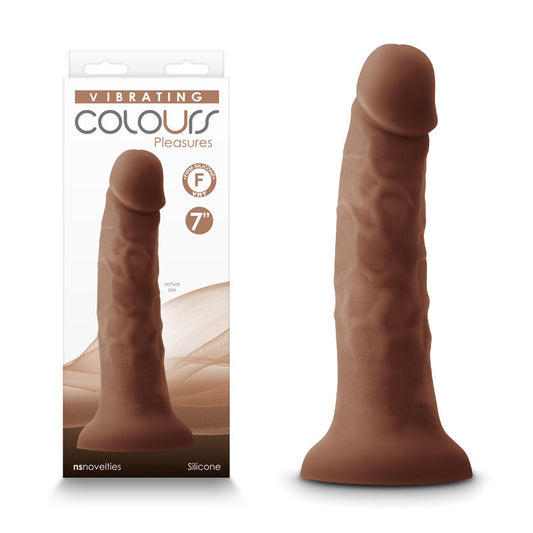 Colours Pleasures - 7'' Vibrating Dong - Brown 20.7 cm USB Rechargeable Vibrating Dong
