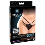 HOOKUP Remote Triple Teaser - Black Panty with Plug & Bullet - XL/XXL Size
