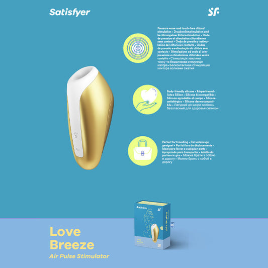 Satisfyer Love Breeze - Touch-Free USB-Rechargeable Clitoral Stimulator with Vibration