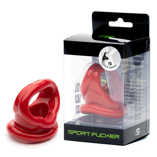 Sport Fucker Cock Harness - Red Cock Harness Ring