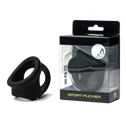 Sport Fucker Cock Chute - Black - Black Cock & Ball Ring